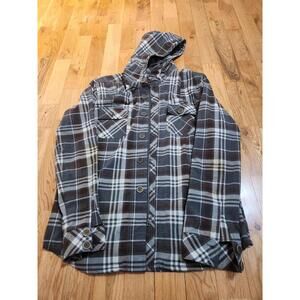Kane & Unke Plaid Jacket Coat Gray Men's XL